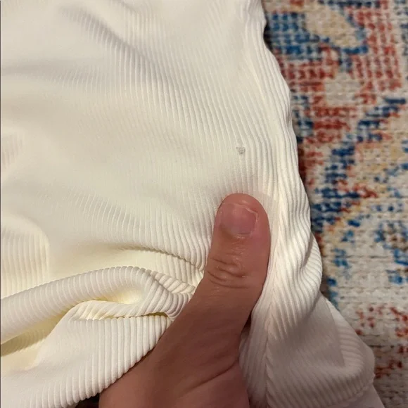 L*SPACE Phoebe Ribbed One Shoulder One Piece Swimsuit in White SZ 6 NWT - Picture 6 of 6